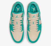 Cargar imagen en el visor de la galería, Wmns Air Jordan 1 Low 'Tropical Teal Sandy Beige'