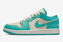 Cargar imagen en el visor de la galería, Wmns Air Jordan 1 Low 'Tropical Teal Sandy Beige'