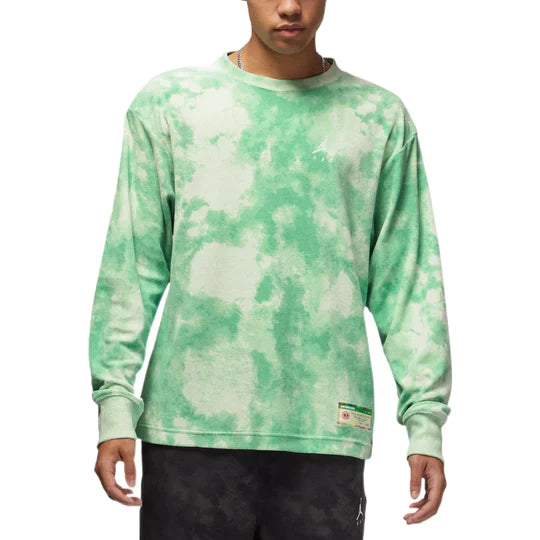 Air Jordan x J Balvin Long-Sleeve Tee 'Jade Aura/Enamel Green