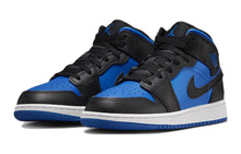 Cargar imagen en el visor de la galería, Jordan 1 Mid Black Royal Blue (GS)
