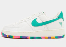 Cargar imagen en el visor de la galería, Nike Kobe Air Force 1 Low Brings Mardi Gras Vibes in Teal, Purple, and Multi-Color
