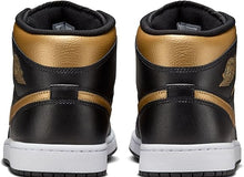 Cargar imagen en el visor de la galería, AIR JORDAN 1 (BLACK/METALLIC GOLD-WHITE)
