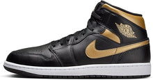 Cargar imagen en el visor de la galería, AIR JORDAN 1 (BLACK/METALLIC GOLD-WHITE)
