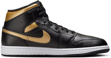 Cargar imagen en el visor de la galería, AIR JORDAN 1 (BLACK/METALLIC GOLD-WHITE)
