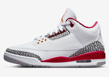 Cargar imagen en el visor de la galería, Jordan 3 Retro Cardinal
