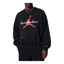 Cargar imagen en el visor de la galería, Jordan Brooklyn Fleece Crew Neck Sweatshirt 'Black'Men's
