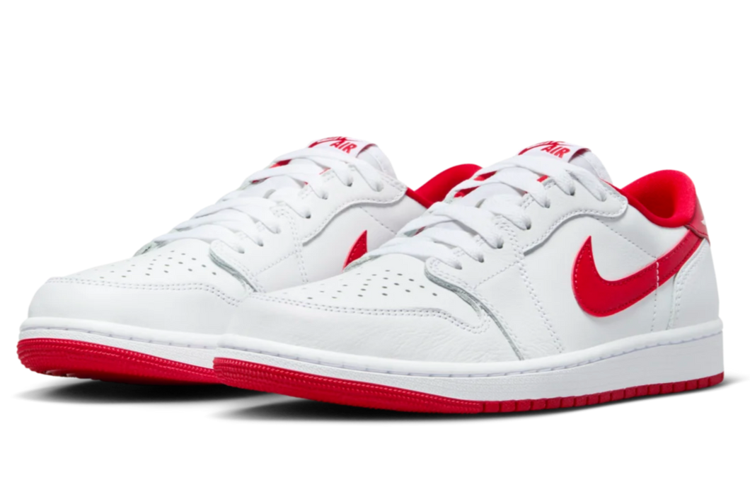 Air Jordan 1 Low OG  ''White/Red''