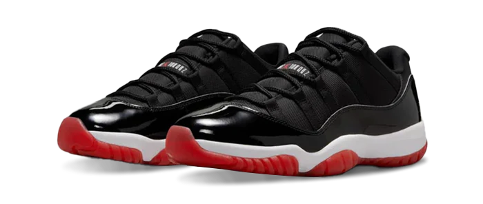 AIR JODAN 11 RETRO LOW  '' BRED ''